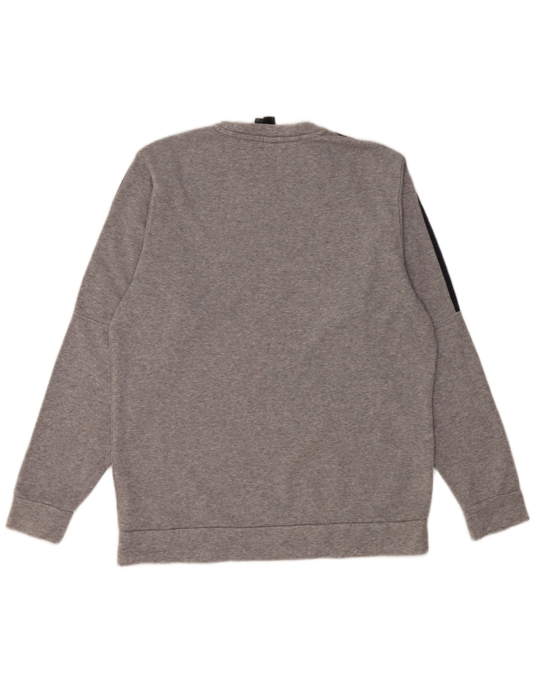 Adidas moletom masculino jumper grande algodão manchado cinza