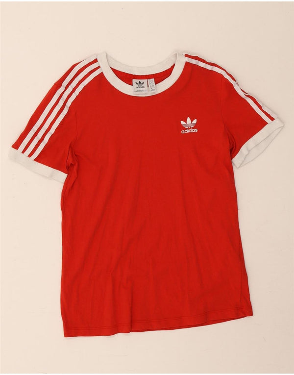 Adidas Camiseta Feminina Top UK 12 Médio Algodão Vermelho