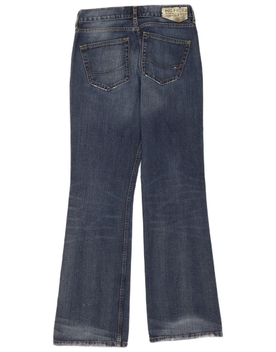 Jeans feminino Tommy Hilfiger Hipster Flared W30 L34 Azul Algodão