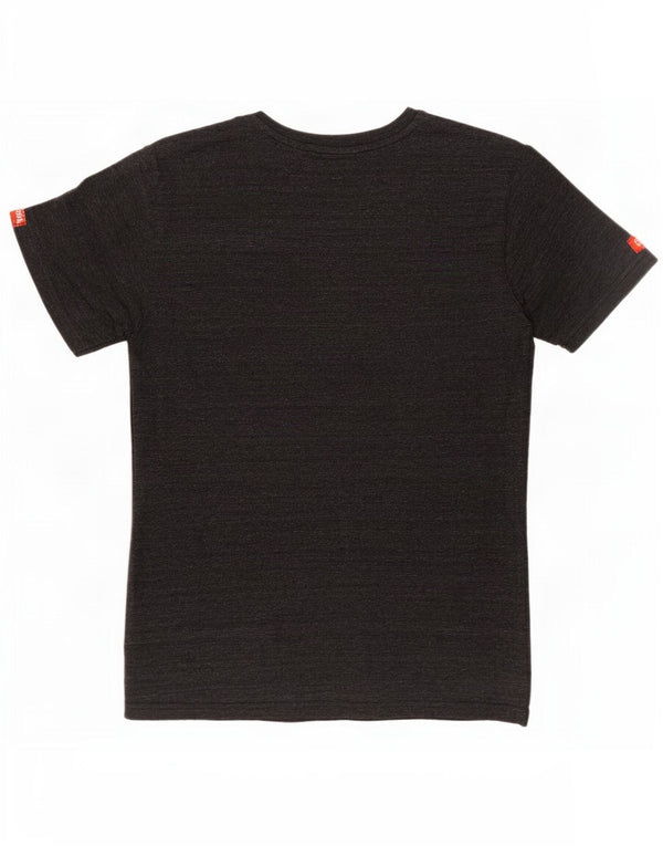 Superdry Mens T-Shirt Top Small Grey Flecked
