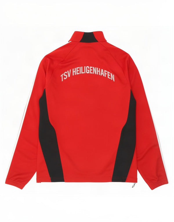Adidas Mens Graphic Pullover Treino Top Reino Unido 44/46 Grande Bloco Colorido Vermelho