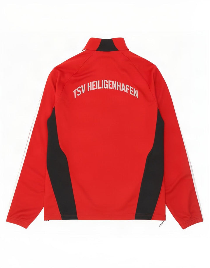 Adidas Mens Graphic Pullover Treino Top Reino Unido 44/46 Grande Bloco Colorido Vermelho