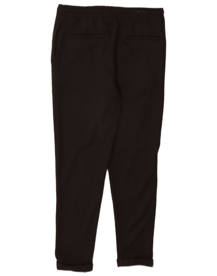 Zara Calça masculina de treino pequena preta poliéster