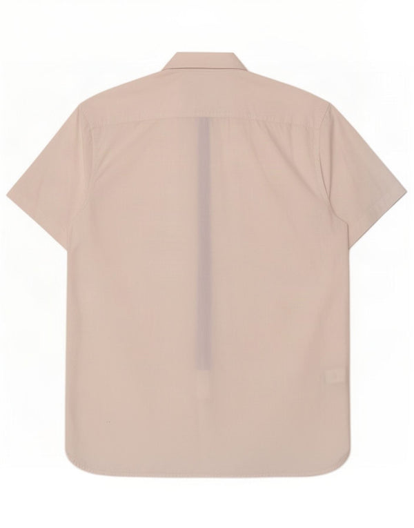 Tommy Hilfiger Camisa masculina de manga curta com ajuste personalizado XL algodão branco