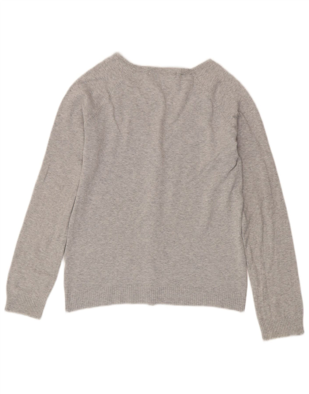 Suéter cardigã feminino Zara Reino Unido 14 grande cinza manchado