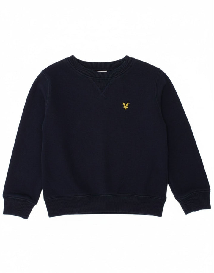 Moletom masculino LYLE & SCOTT 3-4 anos azul marinho algodão