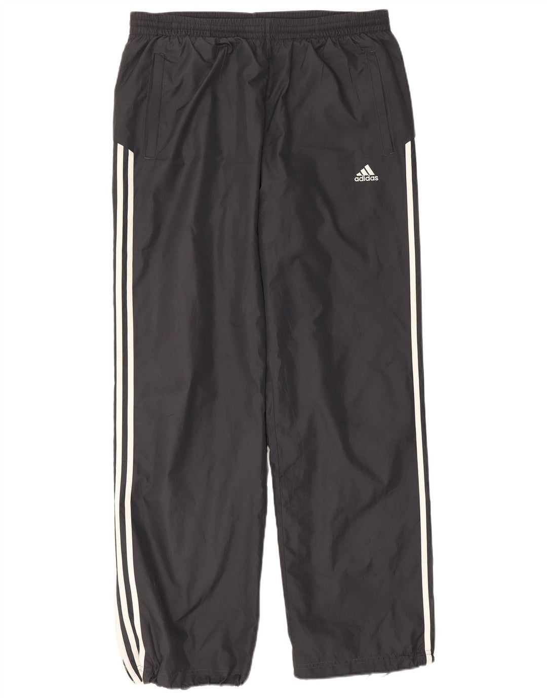 Calças de treino masculinas ADIDAS UK 46/48 XL preto poliéster