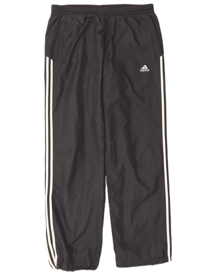 Calças de treino masculinas ADIDAS UK 46/48 XL preto poliéster
