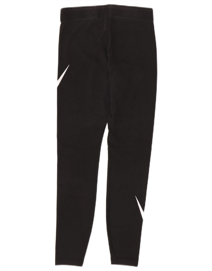 Leggings femininas Nike Graphic UK 8 pequenas de algodão preto