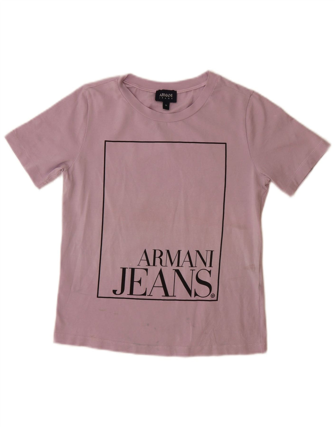 Camiseta feminina ARMANI JEANS com estampa gráfica EU 36 pequena roxa