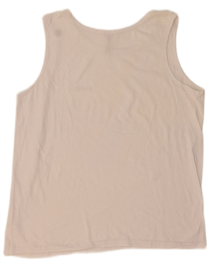 Top colete masculino Kappa 2XL algodão branco