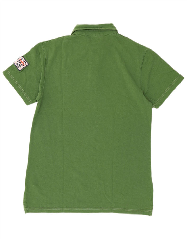 Polo masculino Reebok pequeno algodão verde
