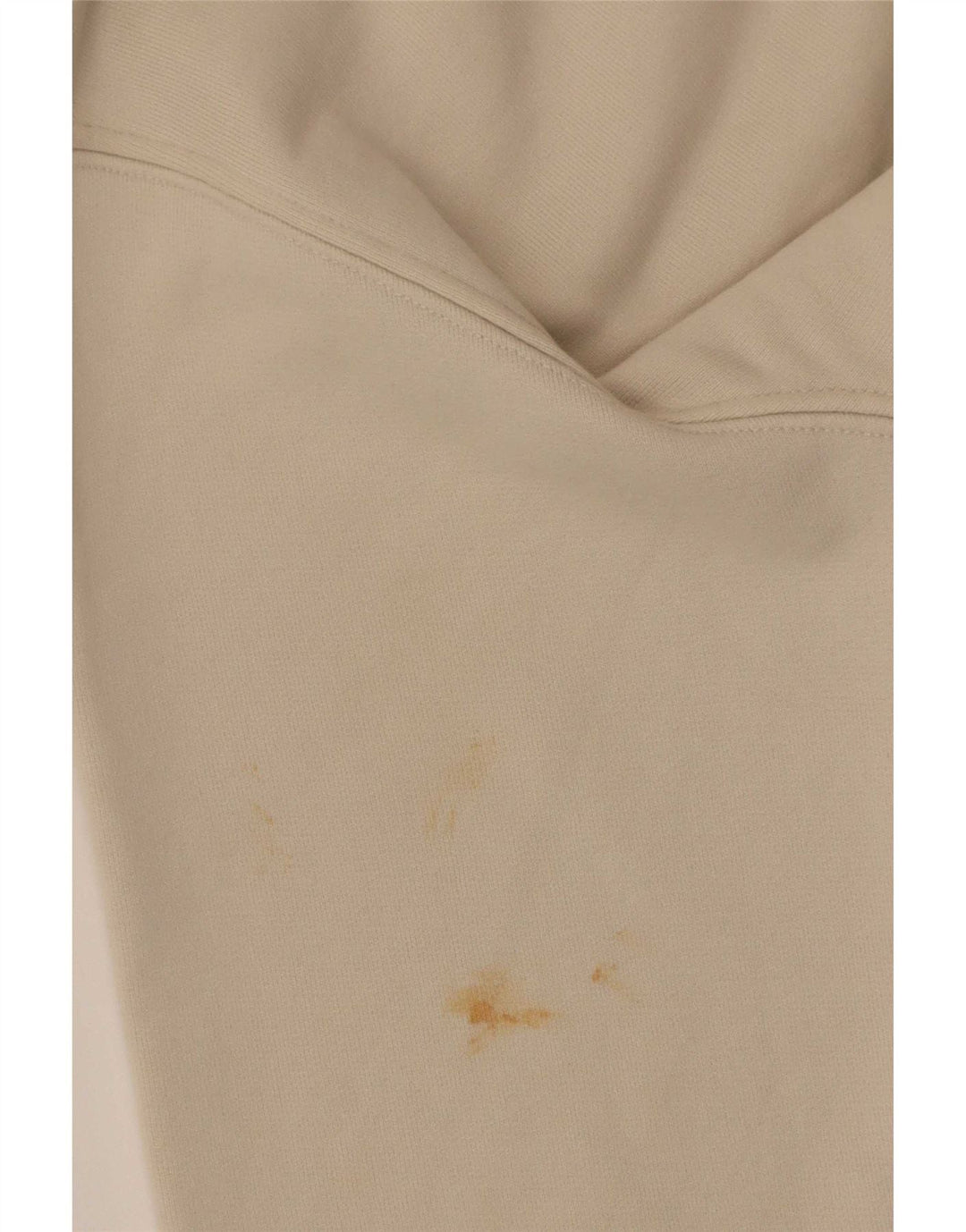 Moletom feminino Zara com zíper e gola alta Reino Unido 14 algodão bege médio