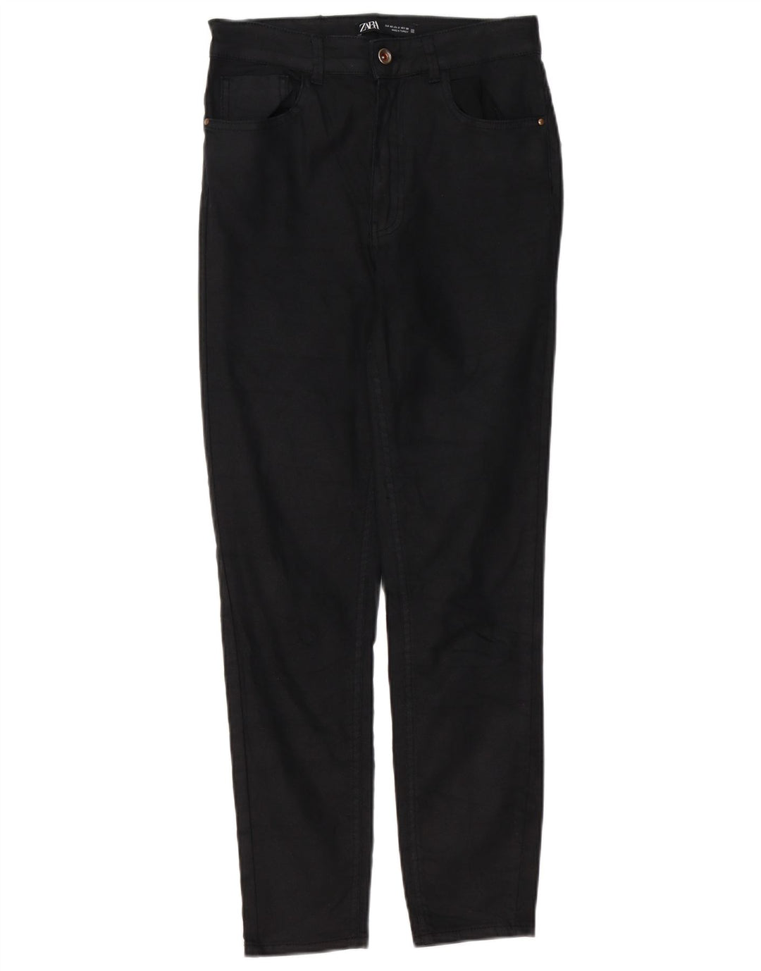 Calça feminina casual slim Zara EU 40 médio W30 L26 preta