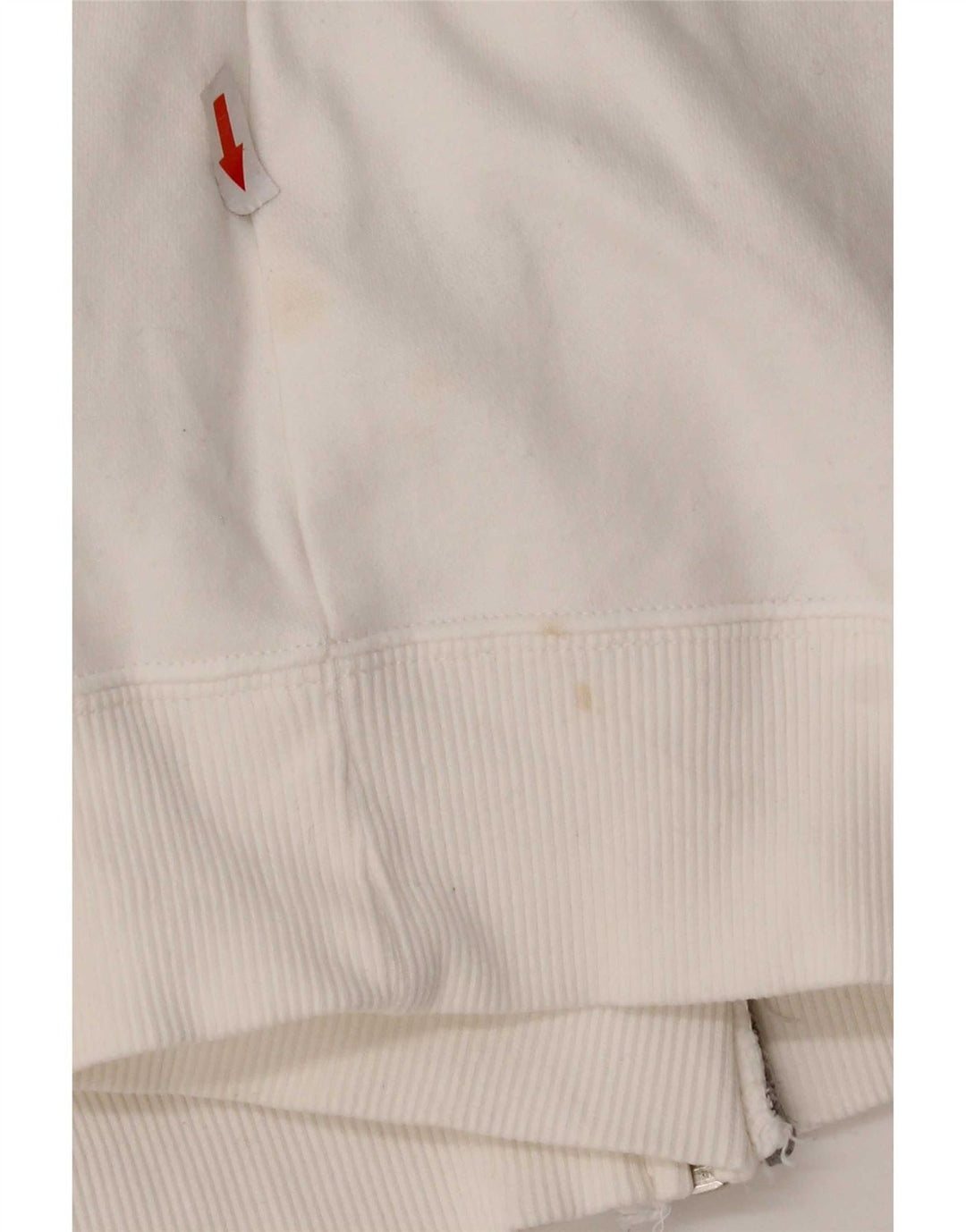 Jaqueta Nike feminina com agasalho gráfico UK 14 médio algodão branco