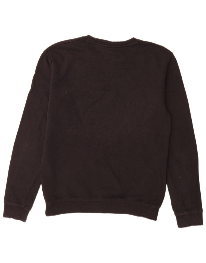 Zara moletom gráfico masculino jumper médio preto colorblock algodão