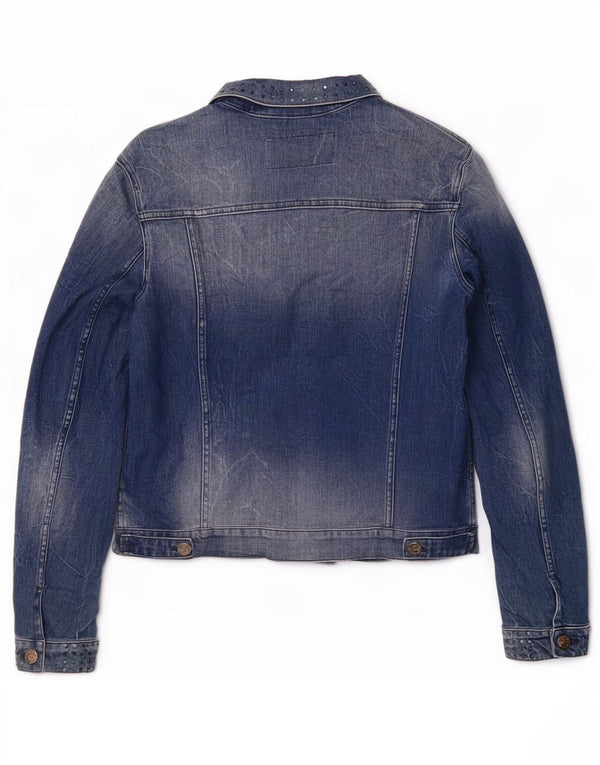 Jaqueta jeans feminina Replay UK 18 XL azul algodão