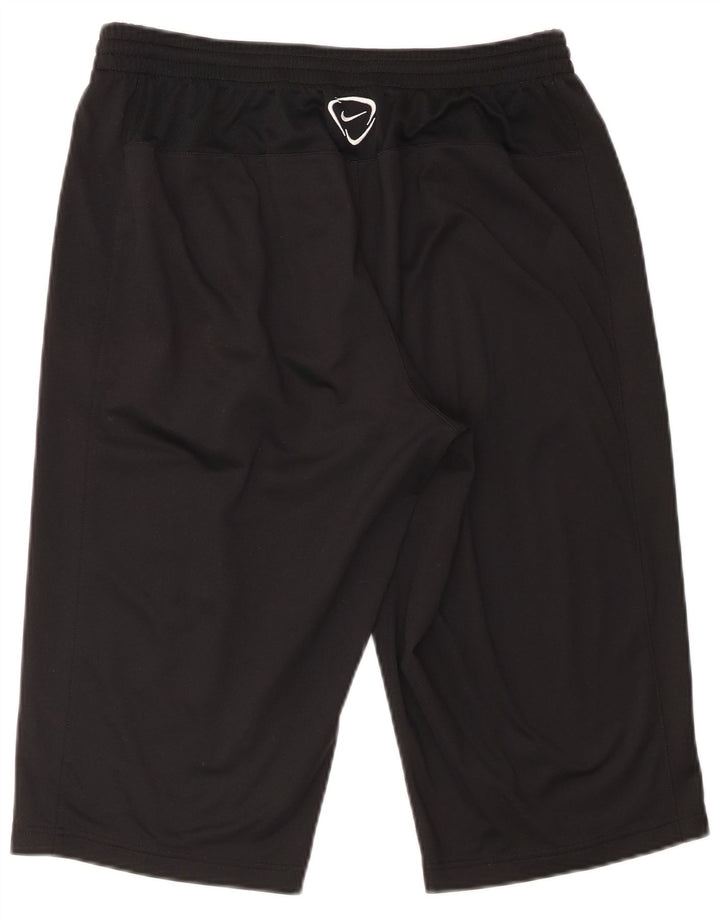 Bermuda esportiva masculina Nike Dri Fit bermuda média preta poliéster