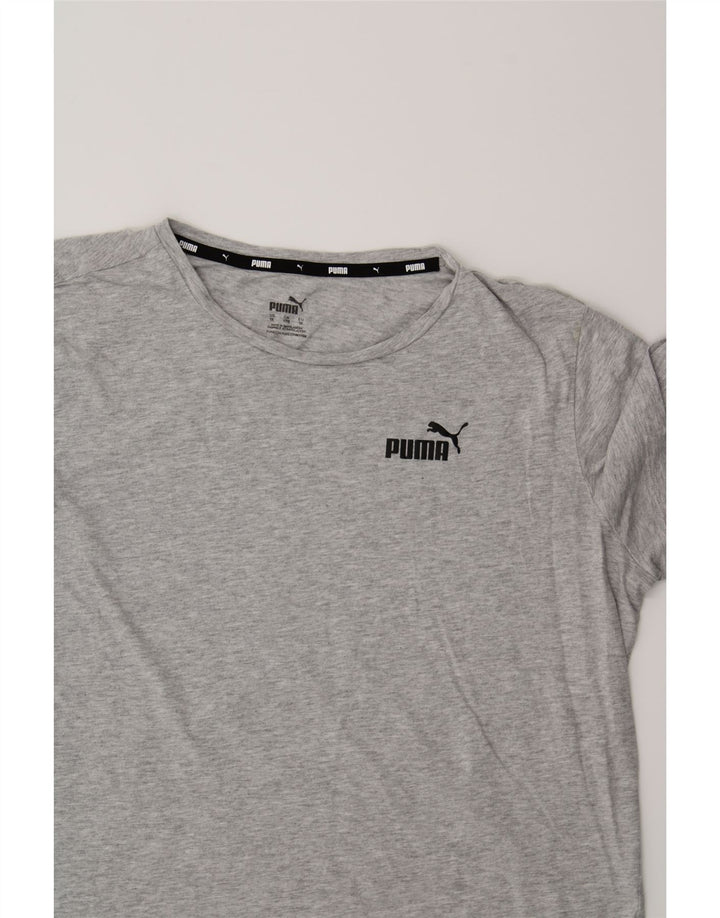 PUMA Womens T-Shirt Top UK 18 XL Grey Cotton Vintage Puma and Second-Hand Puma from Messina Hembry 