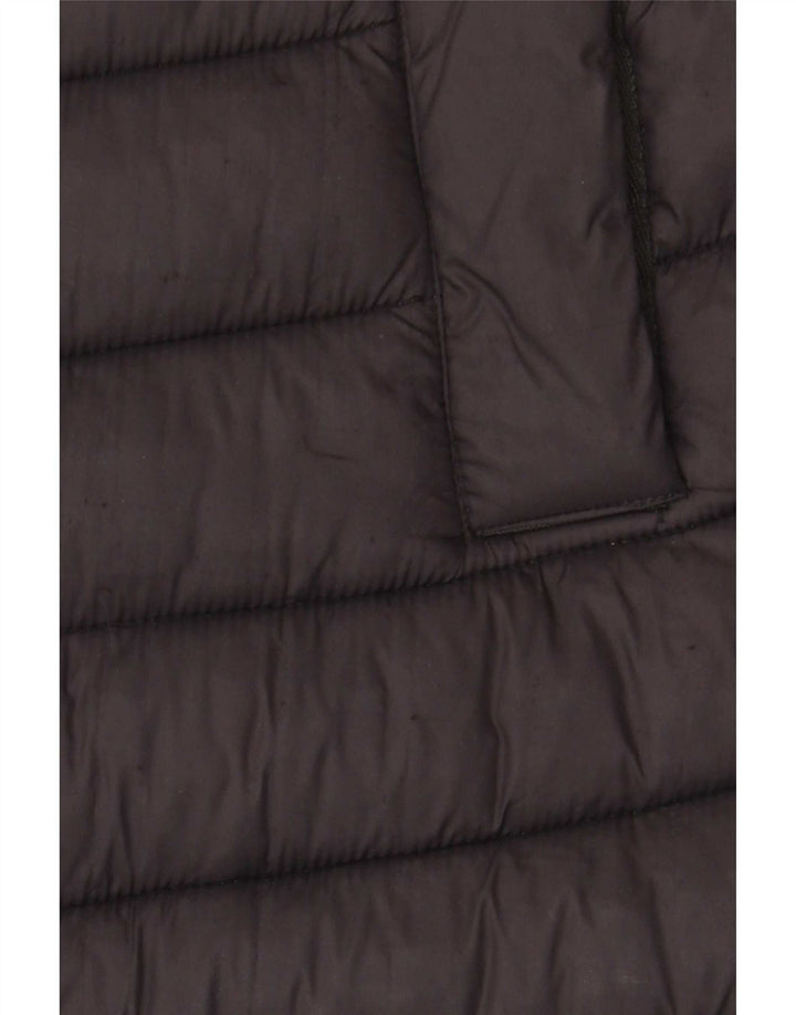 Casaco acolchoado com capuz feminino Superdry UK 10 pequeno nylon preto