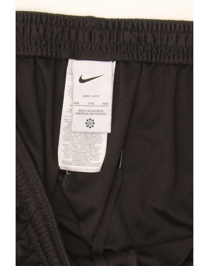 Calça de treino masculina Nike Dri Fit 2XL poliéster colorblock preto