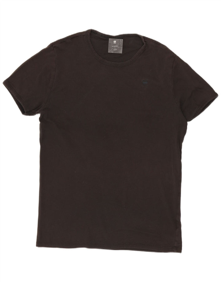 Camiseta masculina G-STAR grande algodão preto
