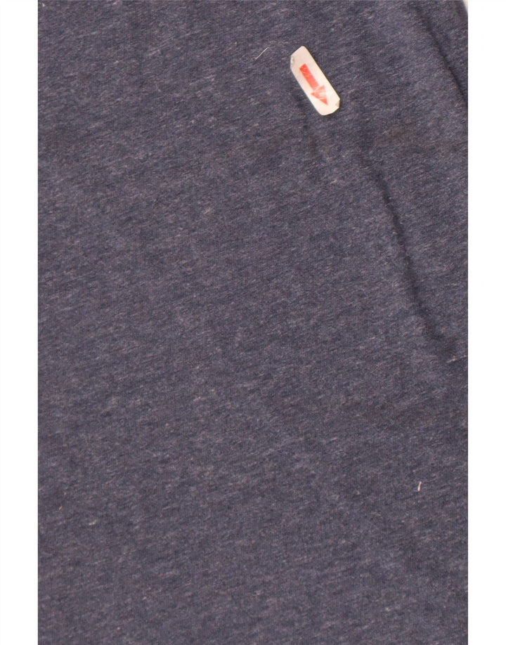 Camiseta masculina Superdry Top médio algodão azul marinho