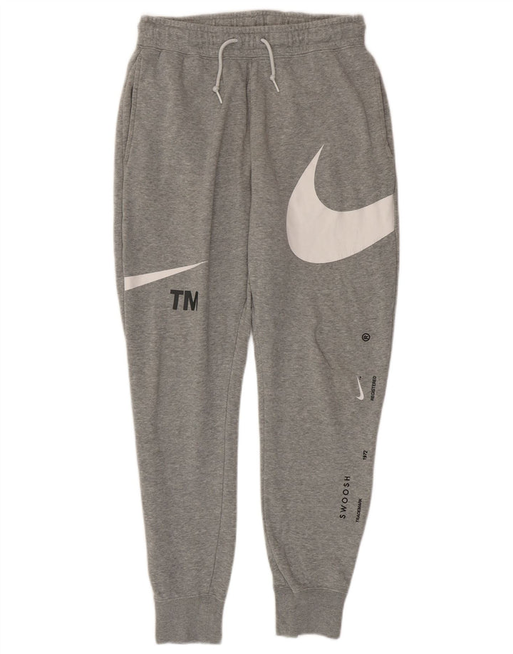 Nike Mens Graphic Calças de treino Joggers Pequeno Algodão Cinza