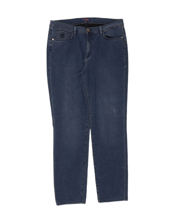 TRUSSARDI Womens Straight Jeans W34 L30 Blue Cotton Vintage Trussardi and Second-Hand Trussardi from Messina Hembry 