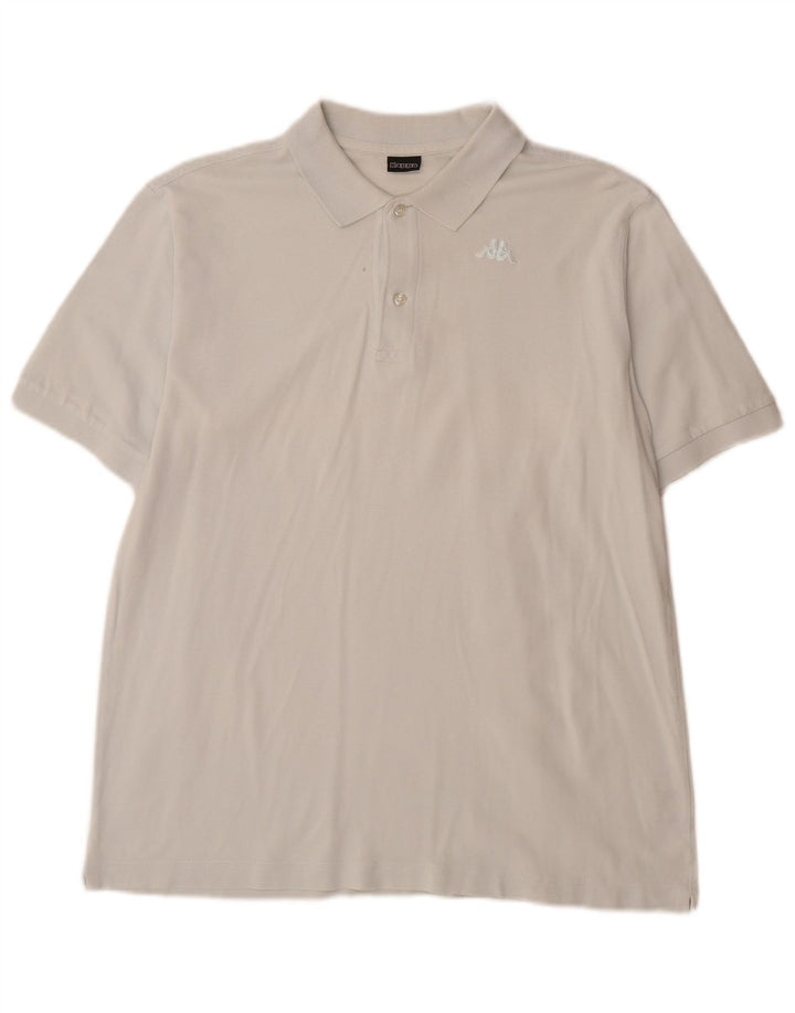 Camisa polo masculina Kappa médio algodão branco