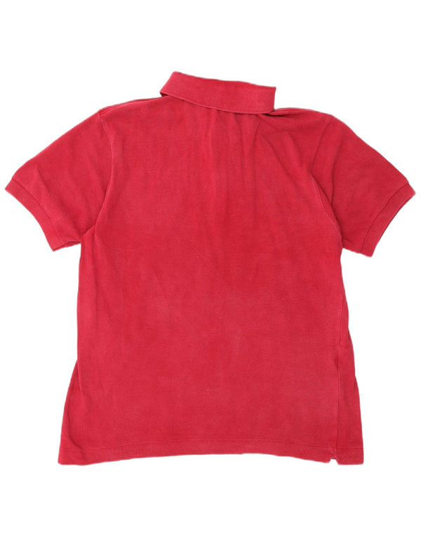 Camisa polo masculina Lacoste tamanho 4 médio algodão Borgonha