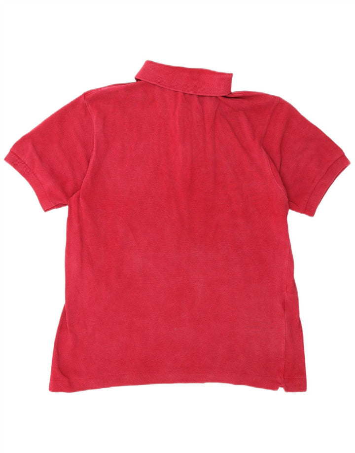 Camisa polo masculina Lacoste tamanho 4 médio algodão Borgonha