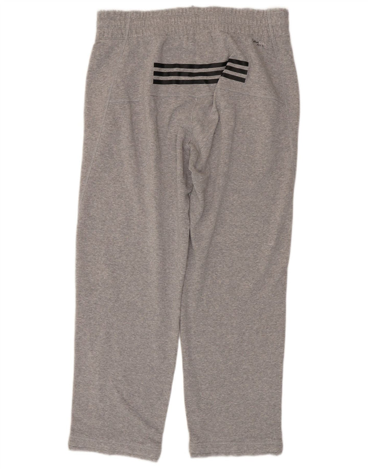 Adidas Mens Climalite Calças de treino cinza médio algodão