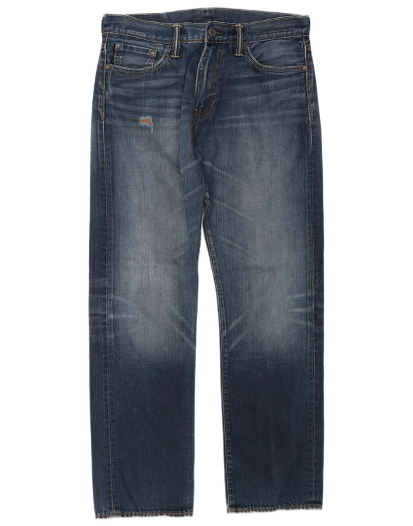 Levi's Masculino 504 Straight Jeans W32 L32 Azul Algodão