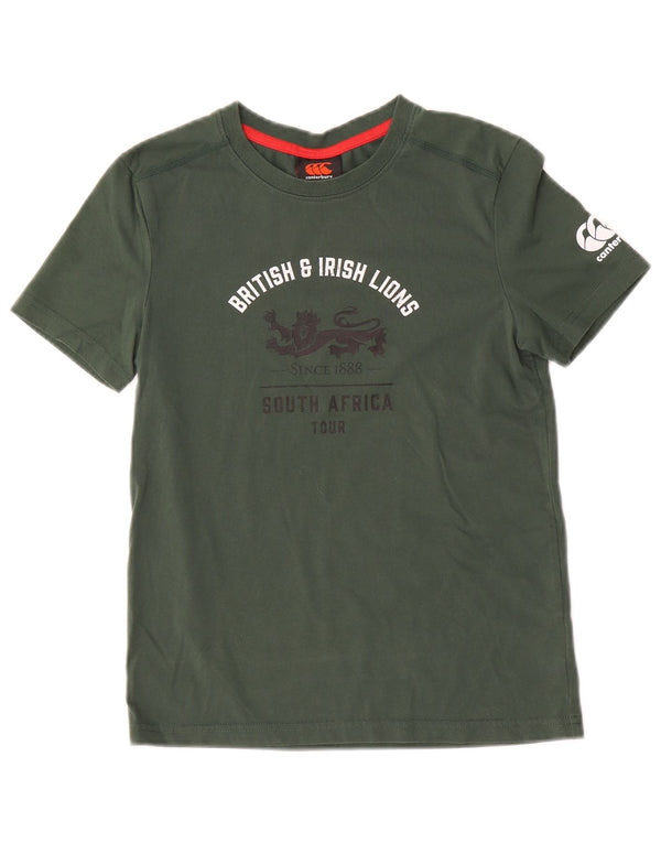 Camiseta gráfica Canterbury Boys 9-10 anos algodão verde