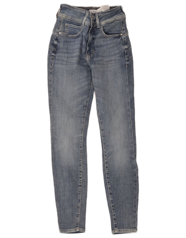Guess Jeans skinny feminino de cintura alta W26 L28 algodão azul