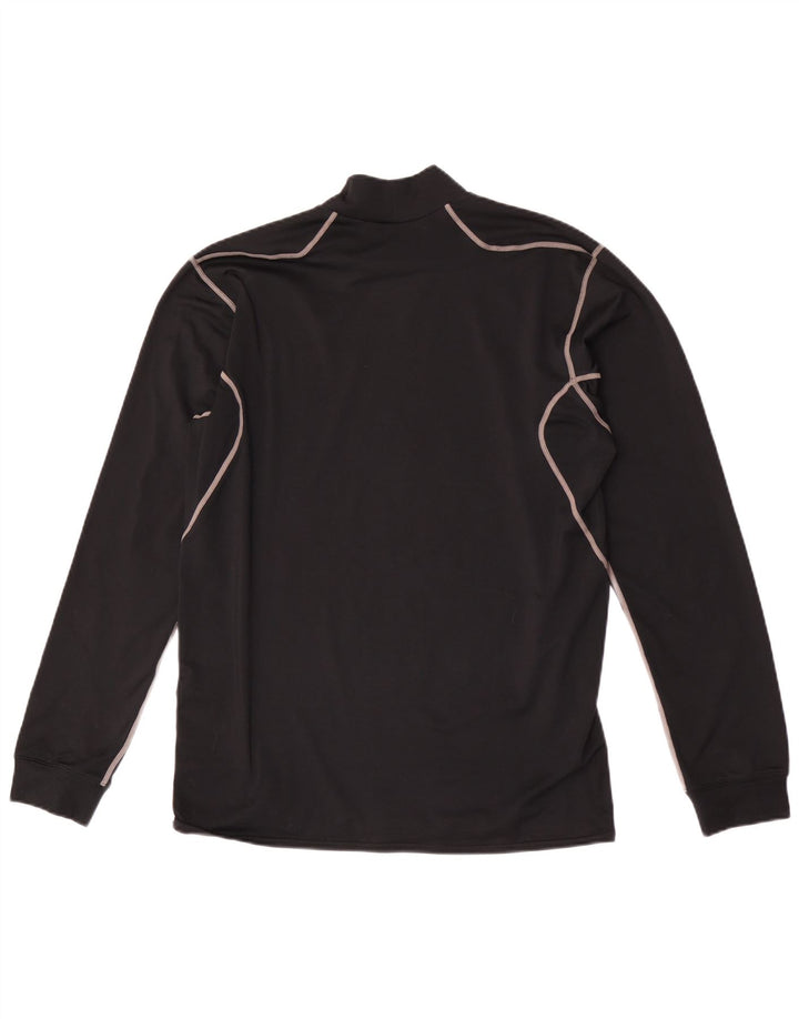 Nike Mens Dri Fit Top Manga Longa Grande Preto