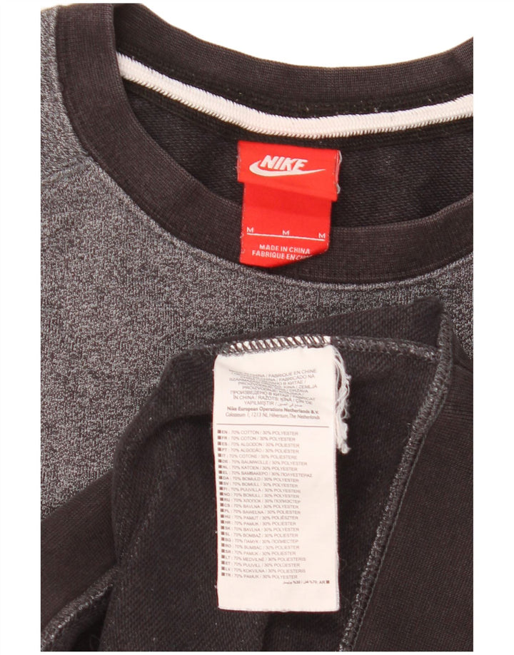 Nike Mens Moletom Jumper Médio Algodão Cinza