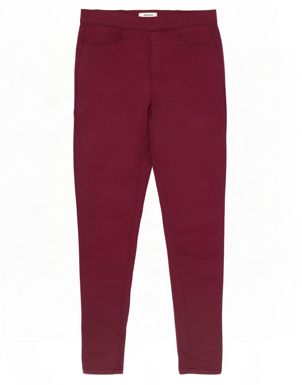 Calça jeans feminina Marks & Spencer UK 12 médio W29 L28 algodão roxo