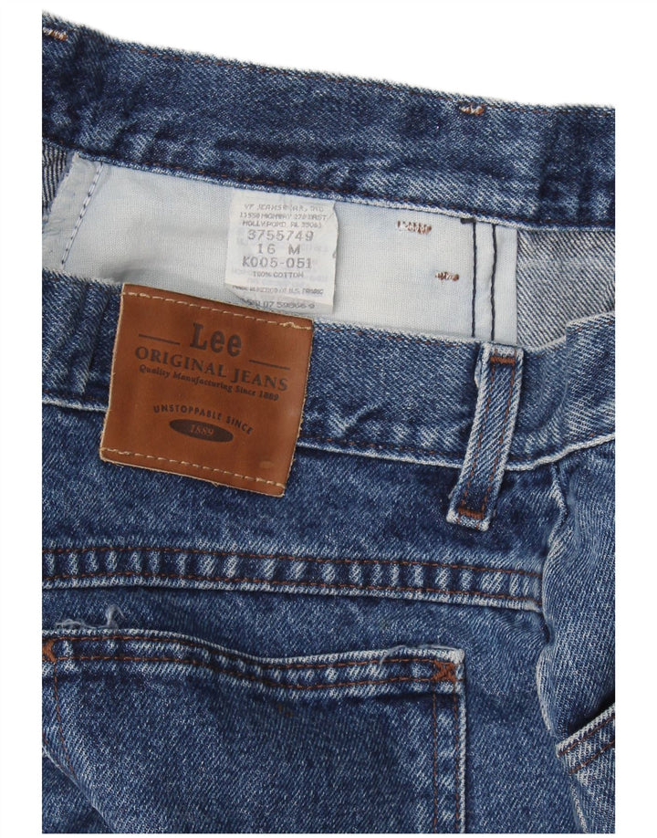 Shorts jeans Lee Boys 15-16 anos W32 algodão azul