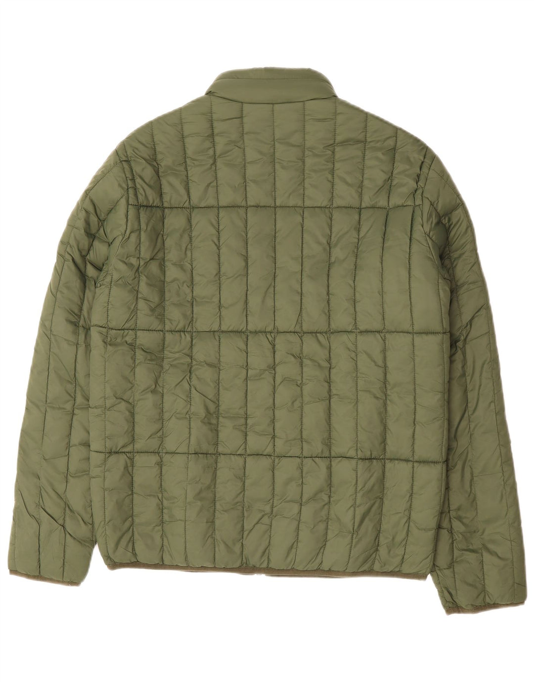 Jack & Jones Mens Reversible Padded Jacket UK 38 Medium Green Polyester