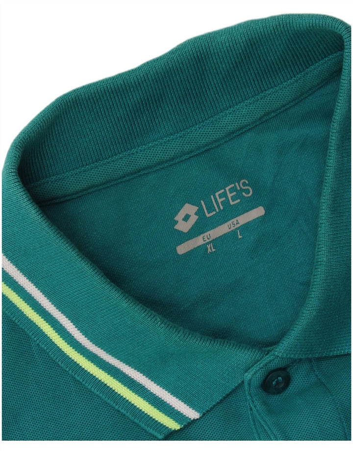Camisa polo masculina Lotto grande verde