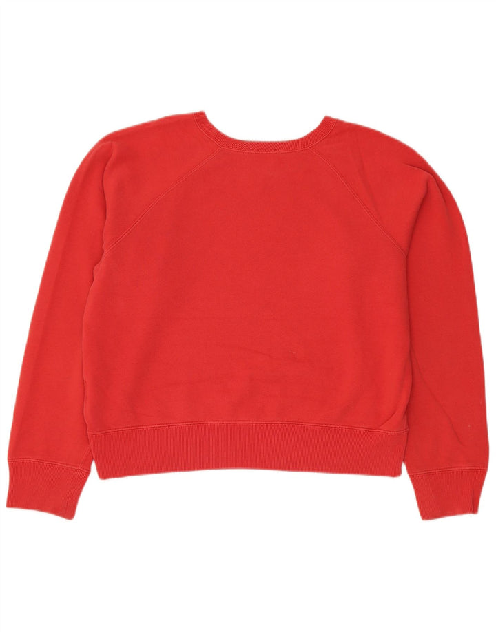 Polo Ralph Lauren moletom feminino oversized jumper UK 14 médio vermelho