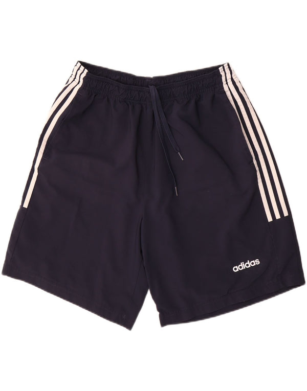 Shorts esportivos masculinos Adidas XL azul marinho poliéster