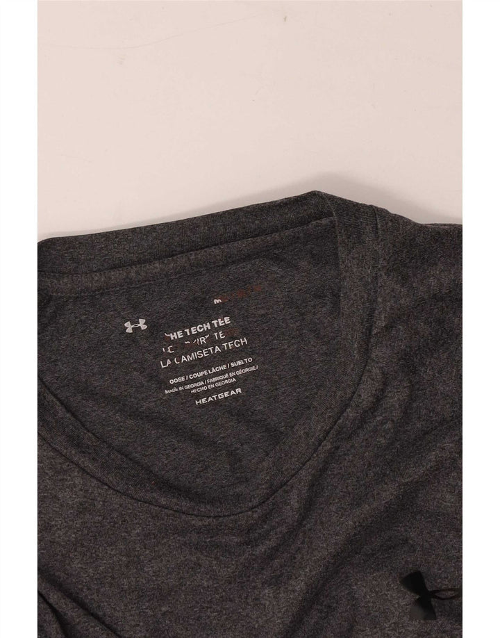 Camiseta masculina Under Armour Heat Gear cinza médio