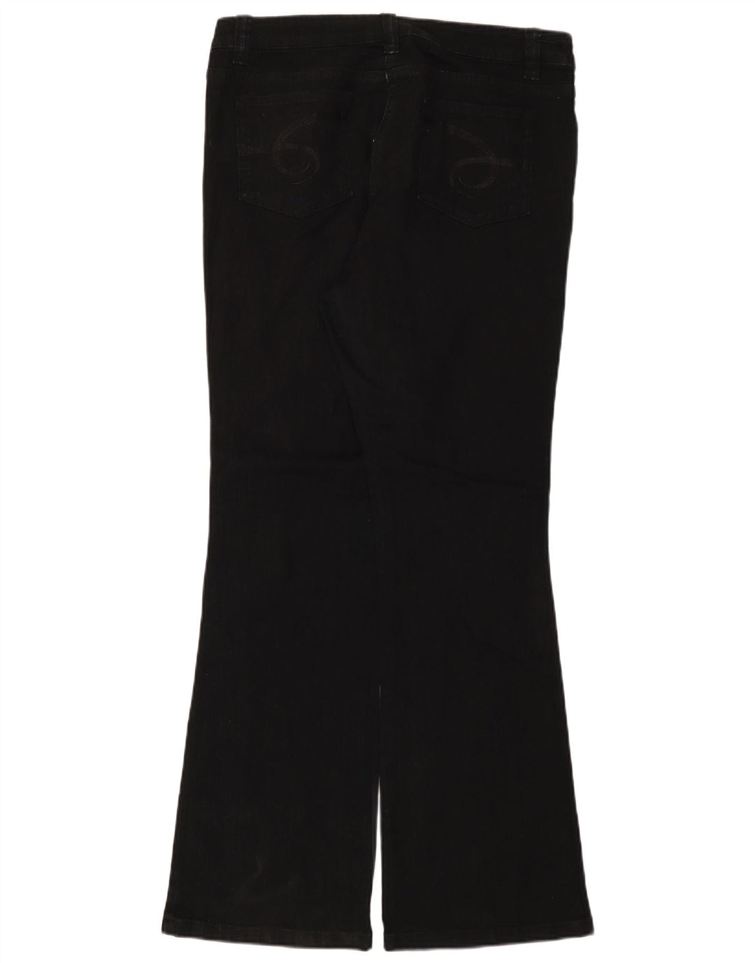 Calça jeans feminina Marks & Spencer Autograph Bootcut UK 14 grande W34 L33 preta