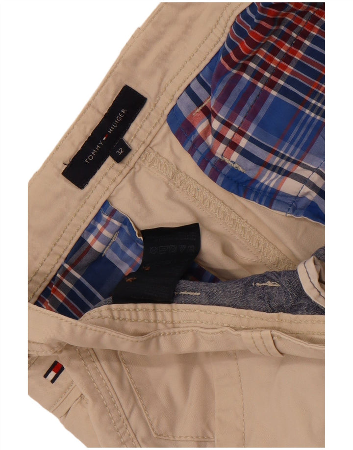 Shorts cargo masculino Tommy Hilfiger W32 algodão bege médio