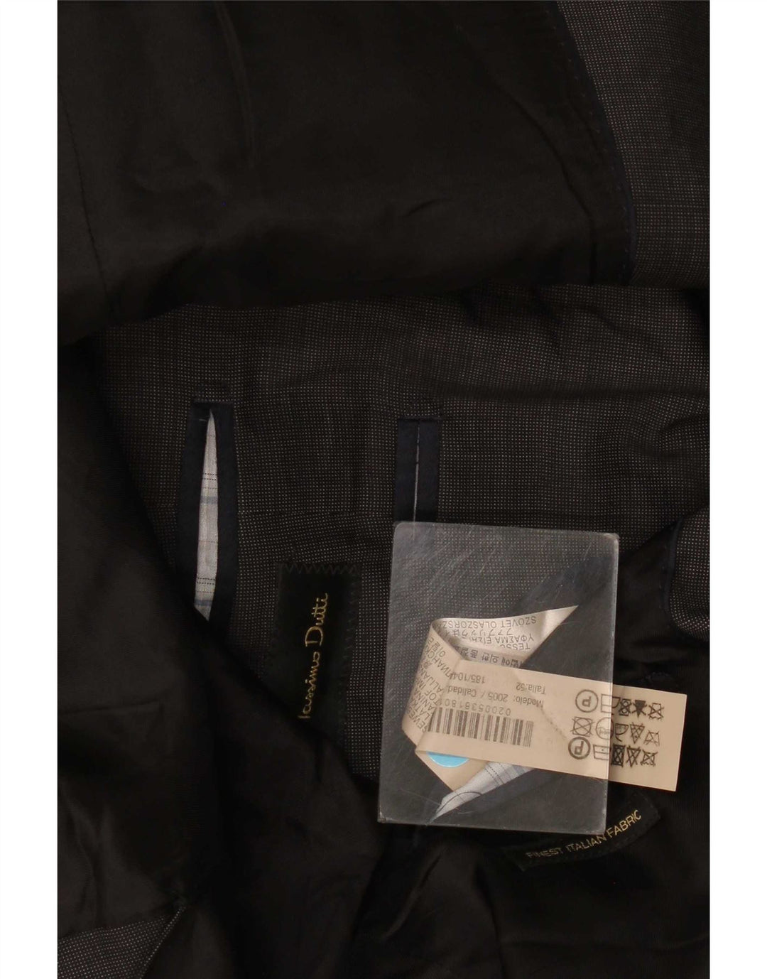 Jaqueta blazer masculina Massimo Dutti com 2 botões UE 52 grande lã cinza