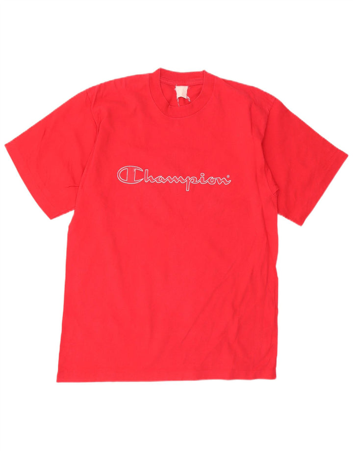 Camiseta gráfica masculina Champion Top Médio Vermelho