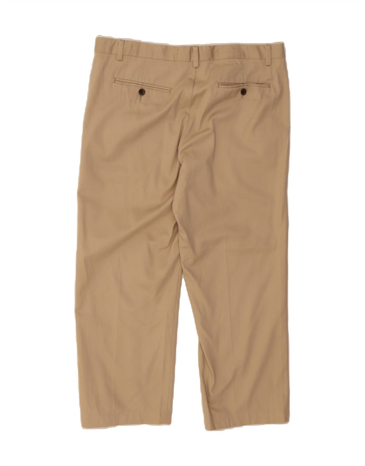 EDDIE BAUER Mens Straight Capri Trousers W35 L26 Beige Cotton Vintage Eddie Bauer and Second-Hand Eddie Bauer from Messina Hembry 